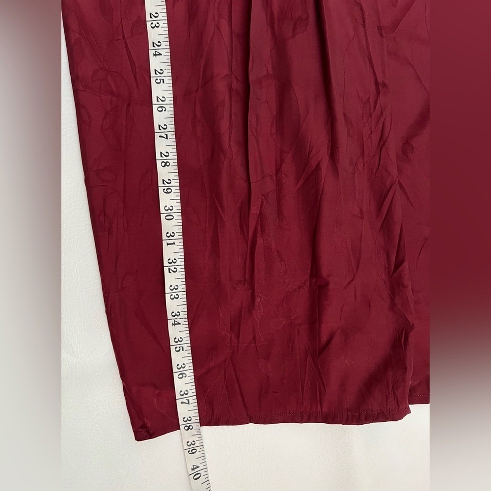 Sabina Musayev Aster Skirt in Garnet Burgundy Medium Feminine Whimsigoth Luxe - Picture 11 of 11